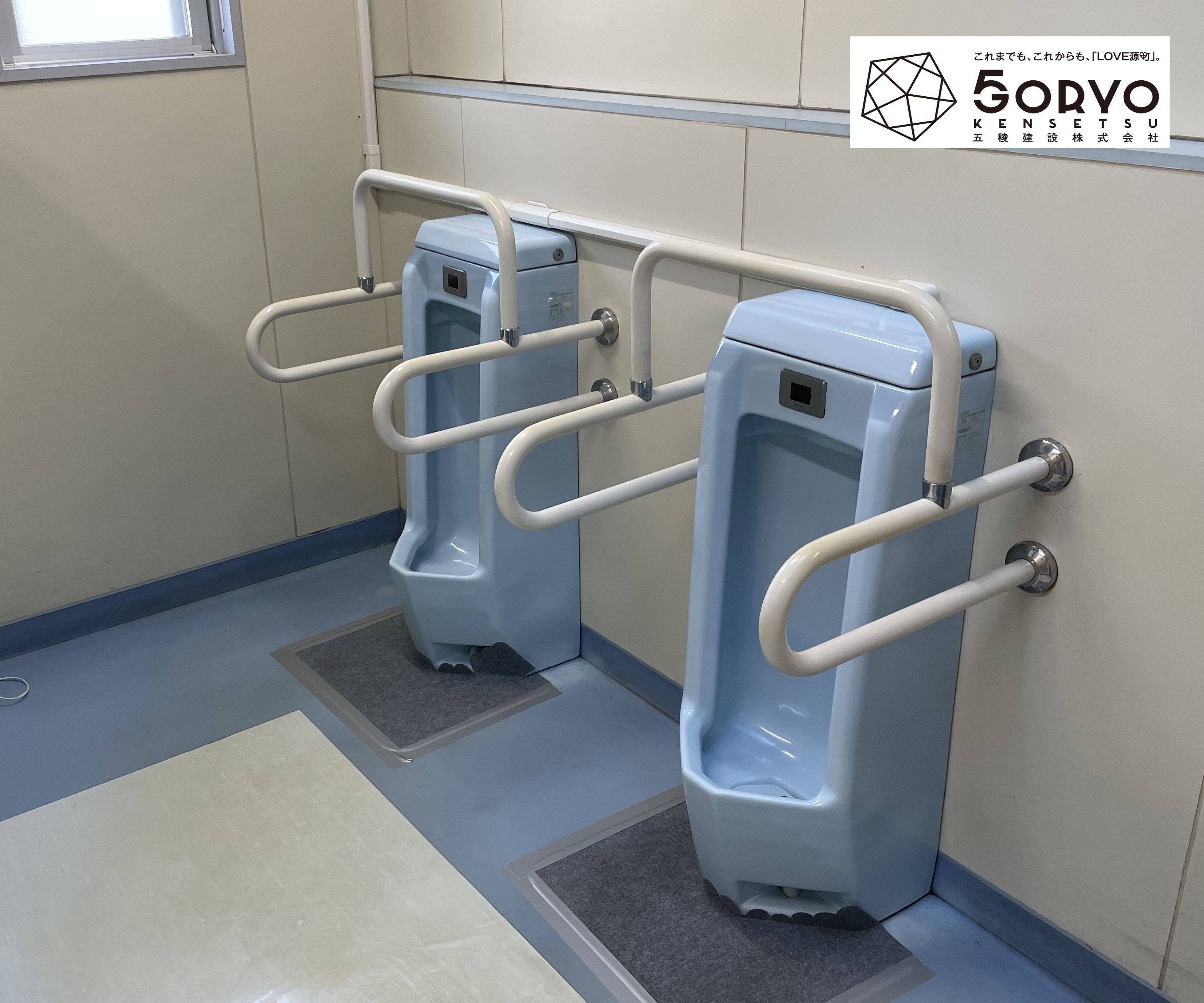 千葉県東金市 施設内・男子トイレ小便器の交換リフォーム：施工前